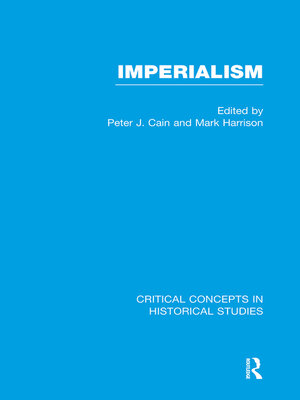 cover image of Imperialism: Critical Concepts in Historical Studies, Volume I